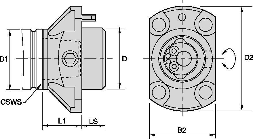 CLAMPING UNIT FLANGE