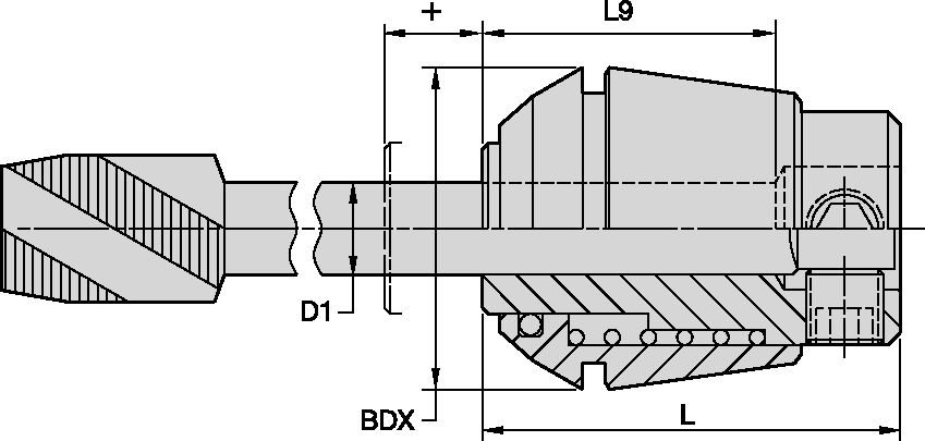 ER12 TENSION TAP COLLET #0-#6 H.T.