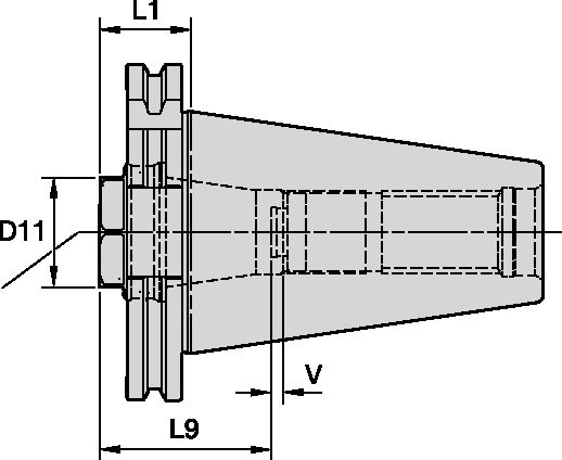 ER32 SHORT COLLET CHUCK DV40-