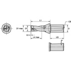 INDEXABLE DRILL DFSP RH DIA=4
