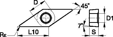 3CCD SCREW ON INSERT