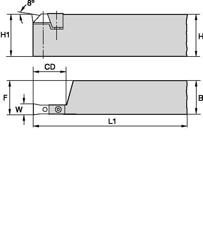 LT-HOLDER GROOVING A=16 4032L