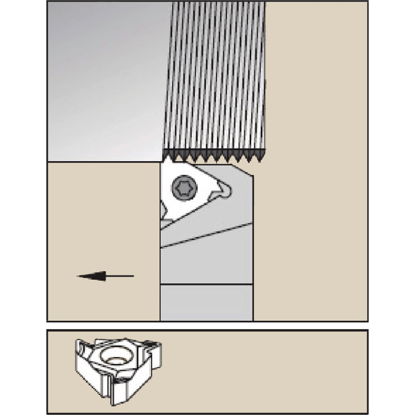 HOLDER EXTERNAL R 0808 INSERT1/4 NL8-2