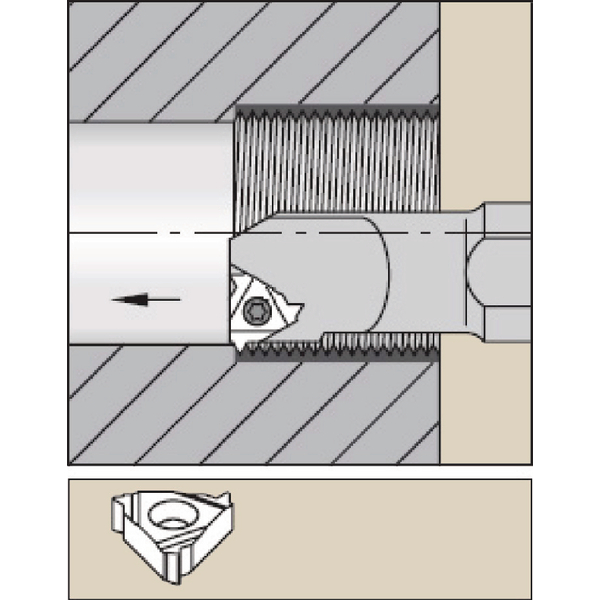 HOLDER INT. R 22 6 INSERT3/8 AVR25D-3