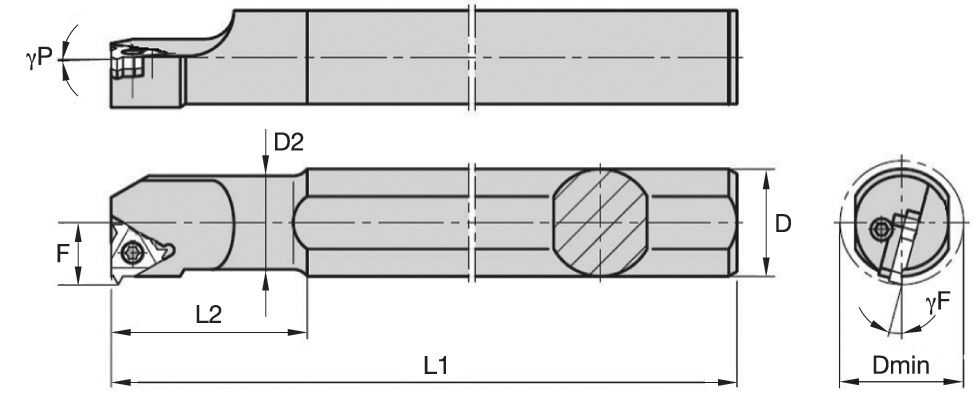 HOLDER INT. R 22 6 INSERT3/8 AVR25D-3