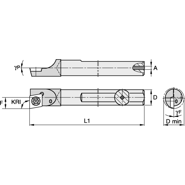 CARBIDE SHANK BORING BAR