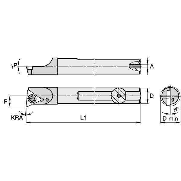 CARBIDE SHANK BORING BAR