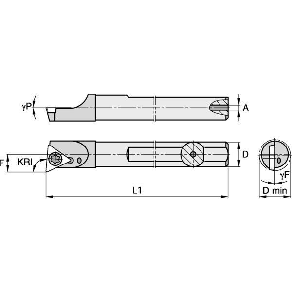 CARBIDE SHANK BORING BAR