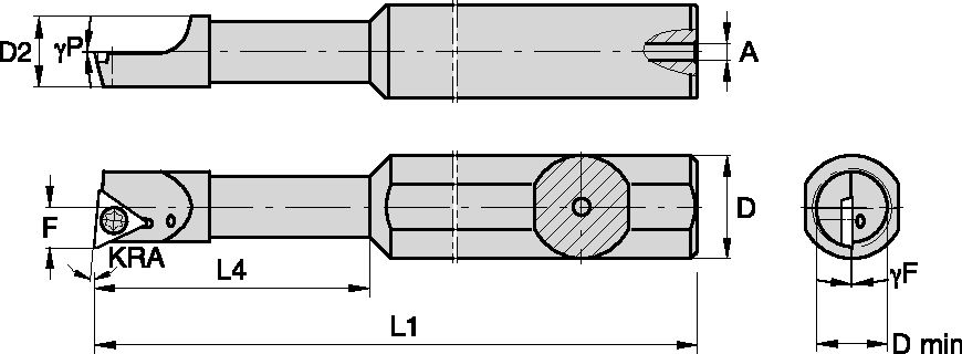 STEEL SHANK STEP BORING BAR