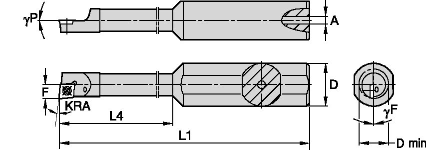 CARBIDE SHANK STEP BORING BAR