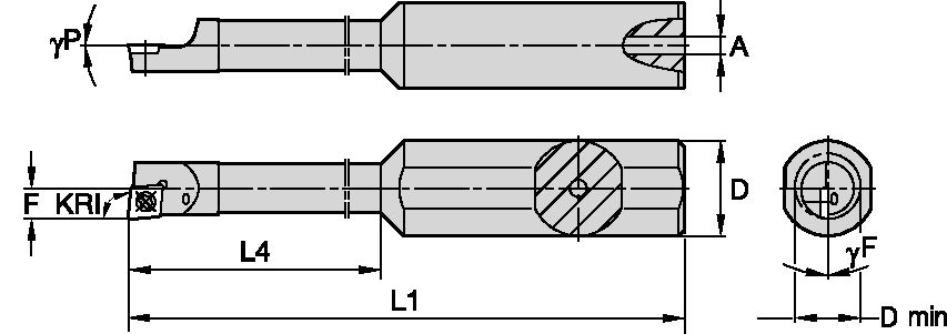 CARBIDE SHANK STEP BORING BAR