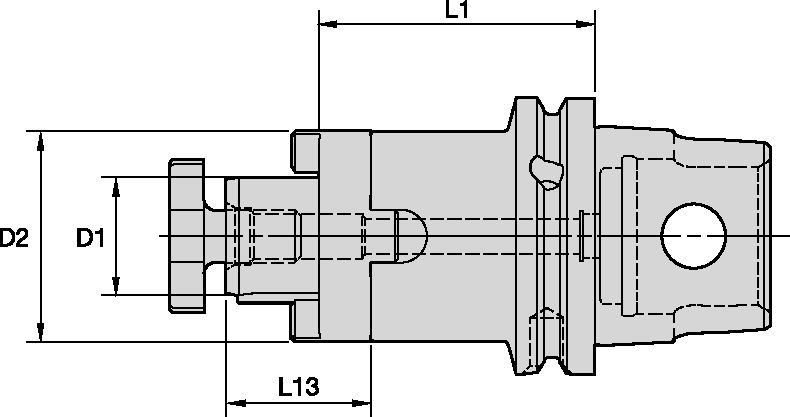 KM63XMZ SHELL MILL ADAPTER Ø16 X 63MM